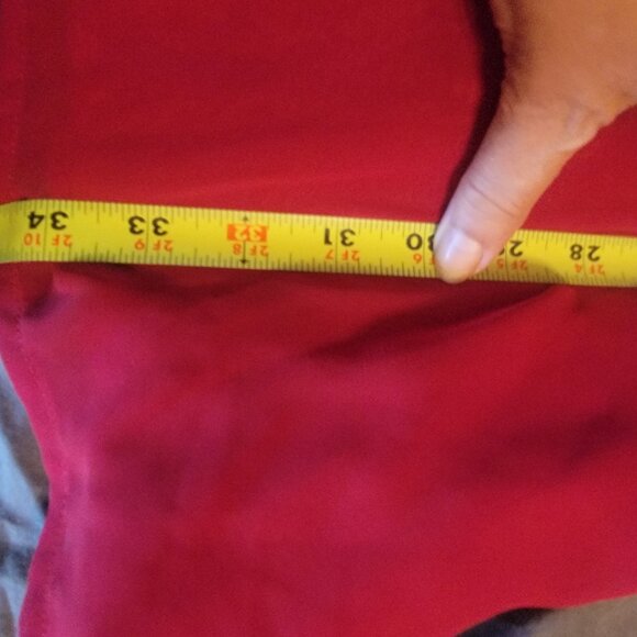 Red empire waist cocktail dress from Lord & Taylor size 4 - Picture 13 of 16